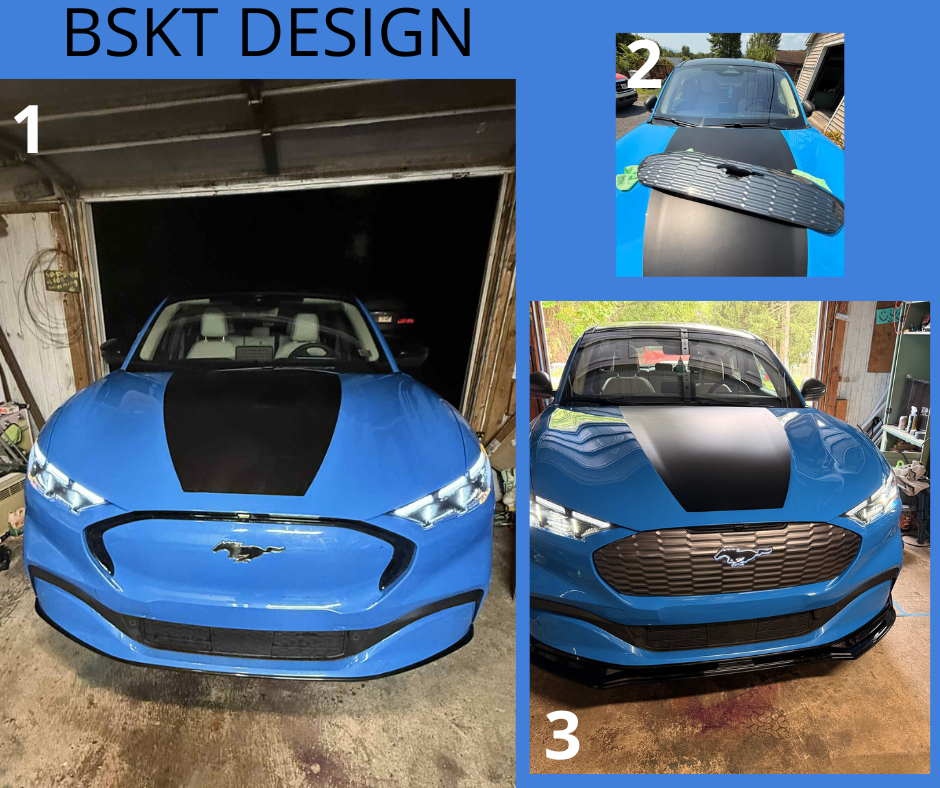 KIT NON-GT 3D GRILL with LIGH-UP PONIES