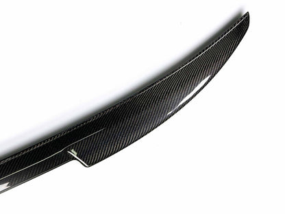Carbon fiber Spoiler V2 for Mustang Mach-E 2021-2025 with glossy finish and aerodynamic design