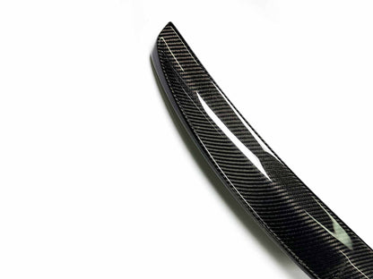 Carbon fiber Spoiler V2 for Mustang Mach-E 2021-2025 in black with aerodynamic design