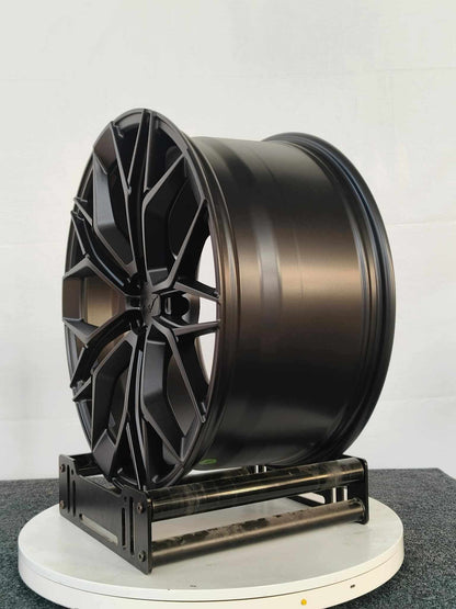 Custom forged Al6061-T6 aluminum wheel for Mustang Mach-E, black finish, lightweight and durable design