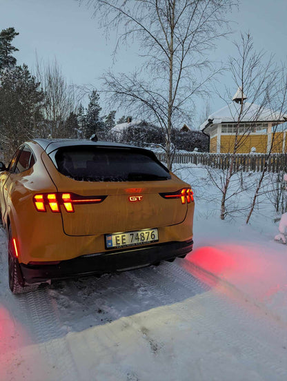 ULTIMATE LIGHT-UP GT LOGO LED rear emblem for Mustang Mach-E GT with dynamic animation and weather resistance