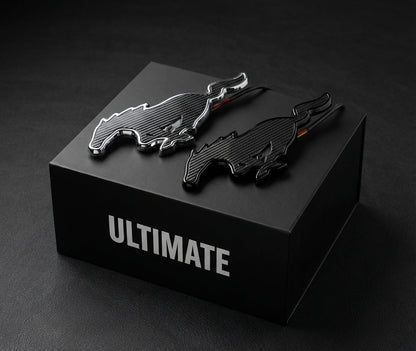 ULTIMATE FRONTREAR KIT illuminated Mustang Mach-E pony emblem with advanced LED technology and lifetime warranty