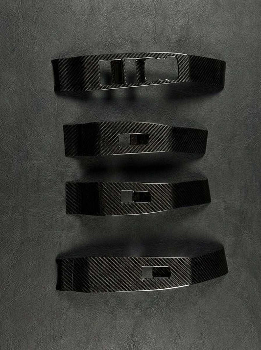 Window Lifts Cover for Mustang Mach-E 2021-2025 dry carbon fiber upgrade