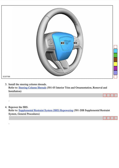 Custom made steering wheel for Mustang Mach-E with premium leather and Alcantara grips
