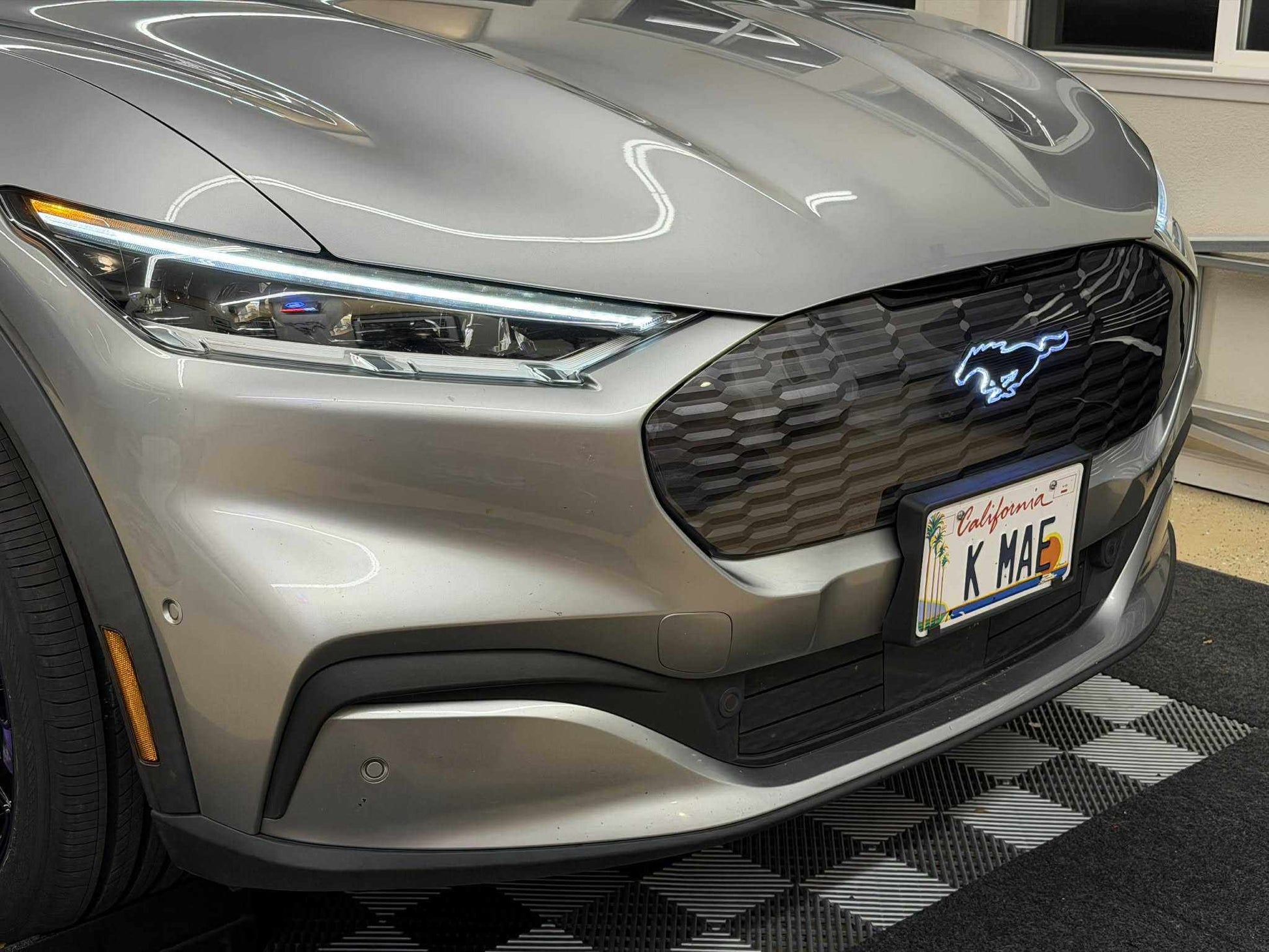 3D grill kit for Mustang Mach-E with modular design and authentic GT color