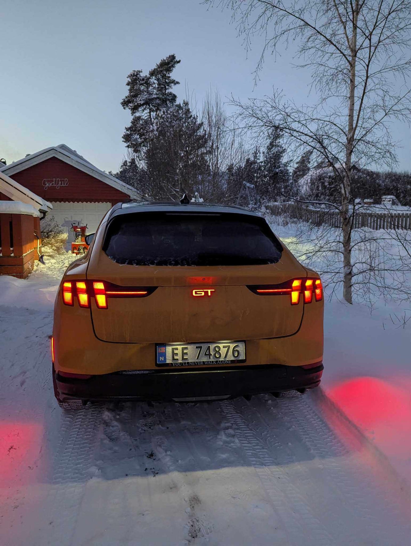 ULTIMATE LIGHT-UP GT LOGO rear emblem with dynamic LED for Mustang Mach-E GT 2021-2026