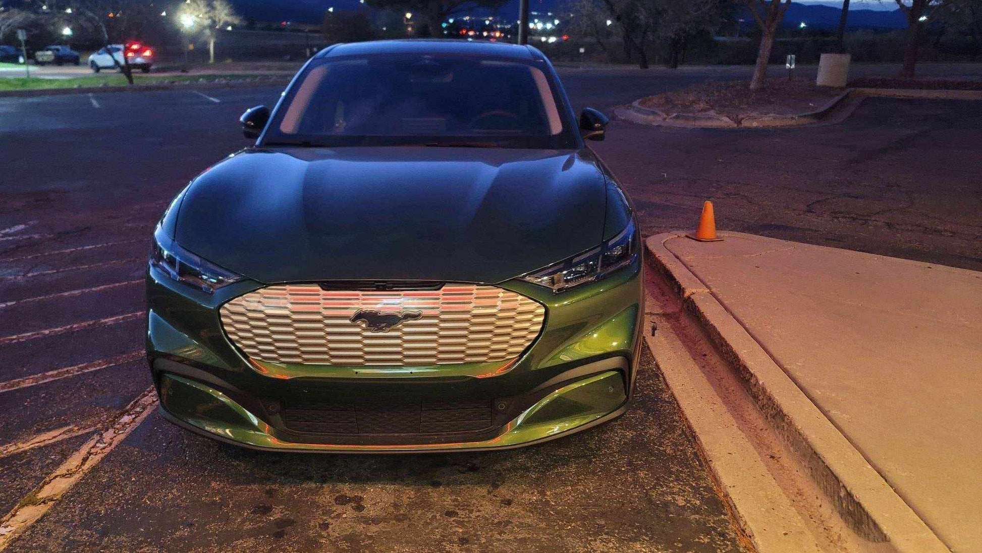 3D grill kit for Mustang Mach-E with modular design and authentic GT color