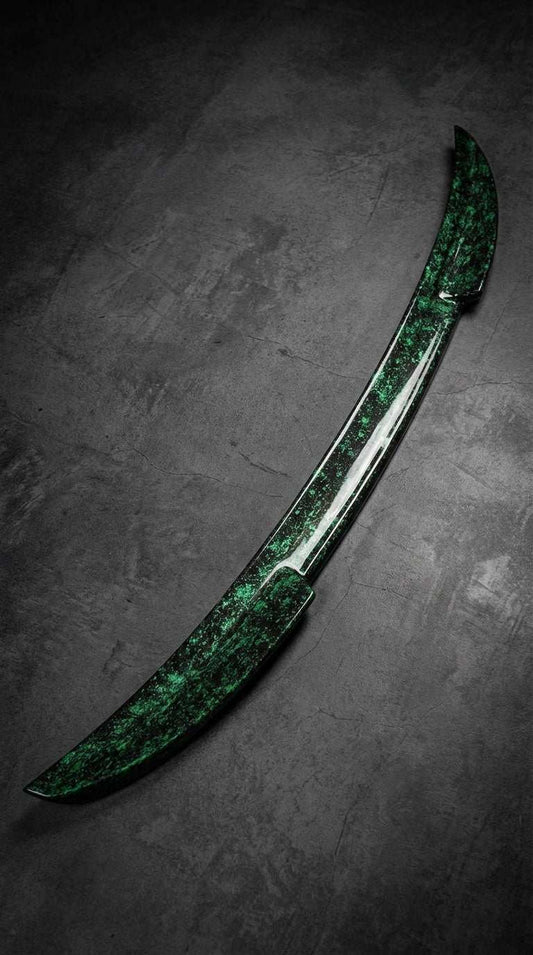 Spoiler V2 wet carbon fiber for Mustang Mach-E 2021-2026 sporty aerodynamic upgrade